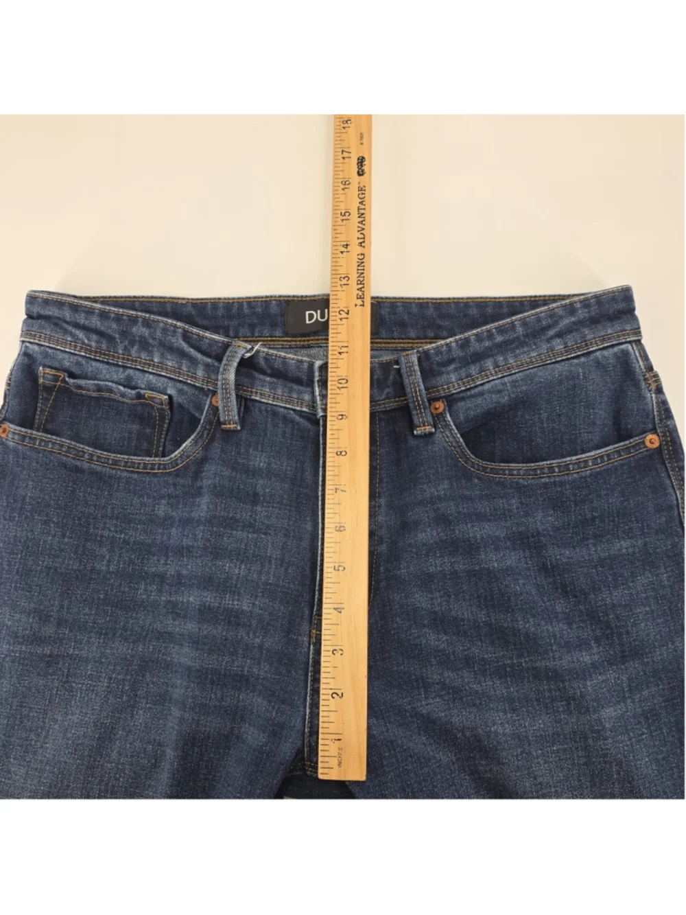 DU/ER L2X Straight Leg Jeans Mens 34x30 Dark Wash Performance Stretch Coolmax